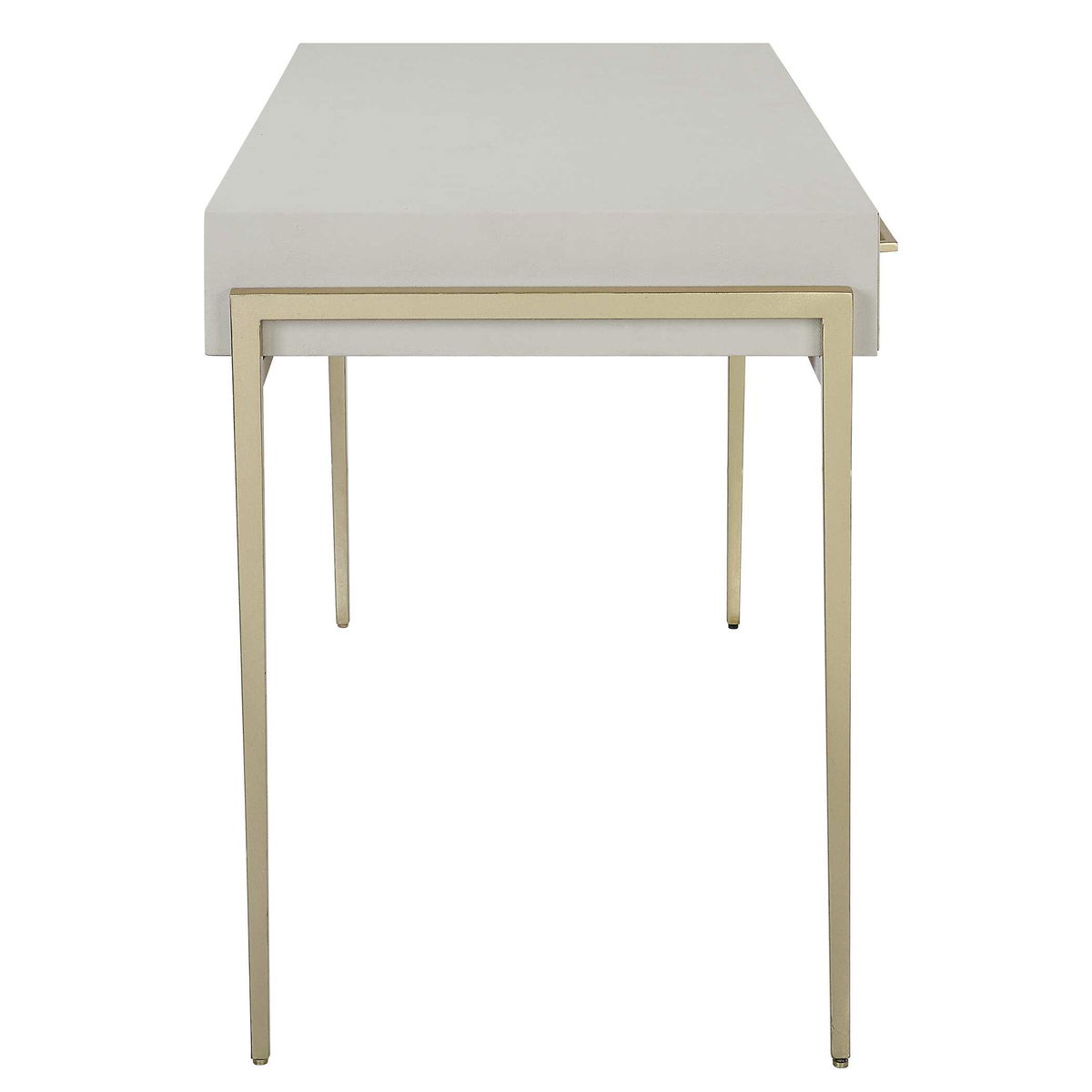 Jewel Modern White Desk, by Uttermost, 48" width x 30" height x 22" depth View 6