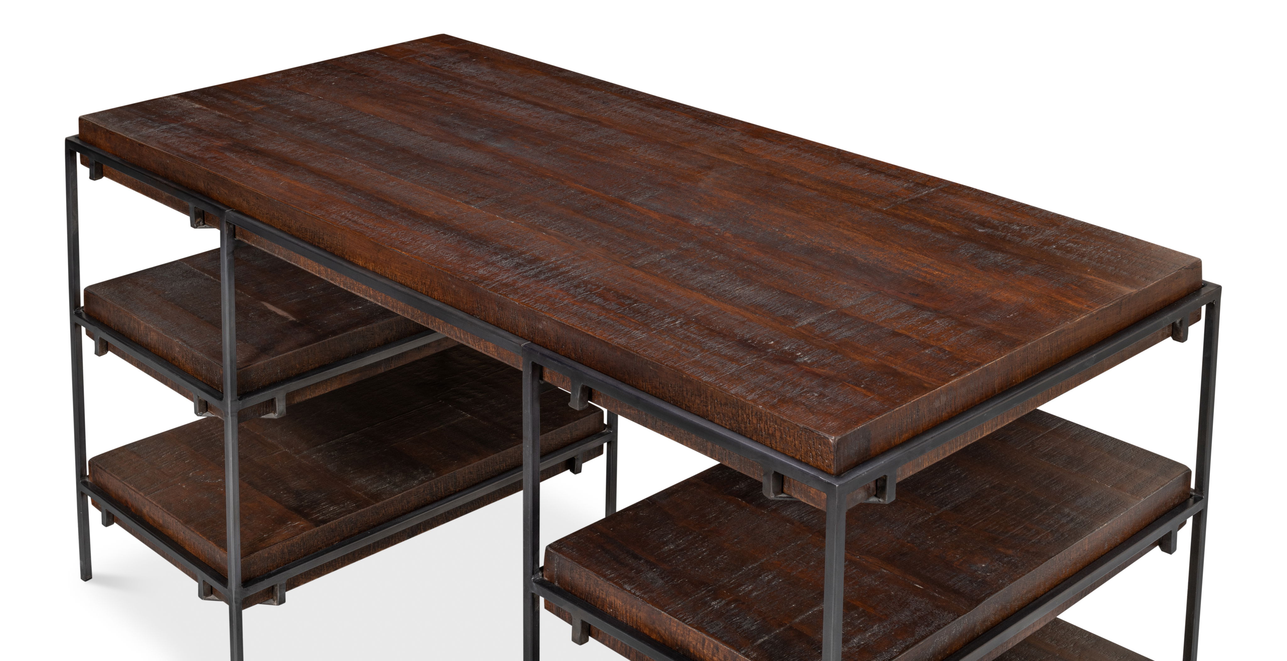 Ernest Desk, by Sarreid, 60" length x 30" width x 30" height View 10