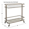 Erivo Bronze Bar Cart, Bar Carts & Cabinet by Uttermost, 34" width x 32" height x 16" depth thumbnail 3