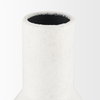 Townley Small White with Black Ombre Metal Vase, by Mercana, 19.69" length x 5.91" width x 5.91" height thumbnail 6