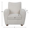Teddy White Shearling Accent Chair, Furniture by Uttermost, 32" width x 35.5" height x 34.5" depth thumbnail 3