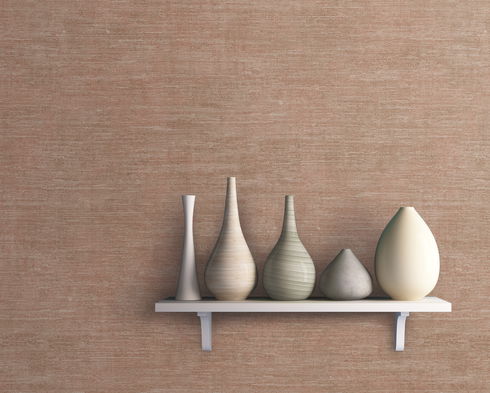 Heathered Wool Rust Wallpaper