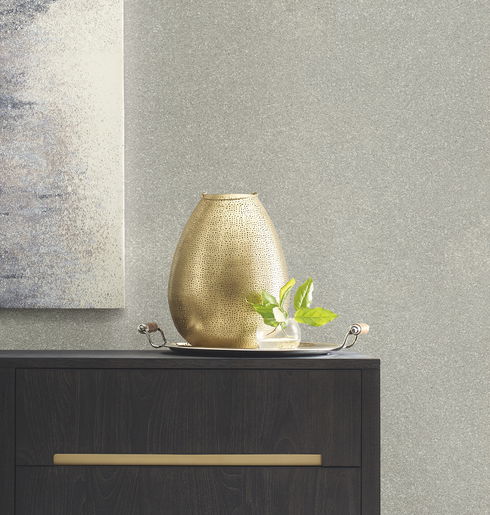 Terra Mica Silver Wallpaper