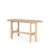 Taylin Light Brown Solid Wood Desk, by Mercana, 59.8" length x 25.6" width x 30" height thumbnail 1