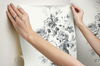 Magnolia Home Tea Rose White & Black Peel & Stick Wallpaper thumbnail 9