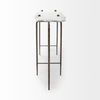 Pinera III 49L x 17W White Marble Top Gold-Toned Iron Base Console Table thumbnail 3
