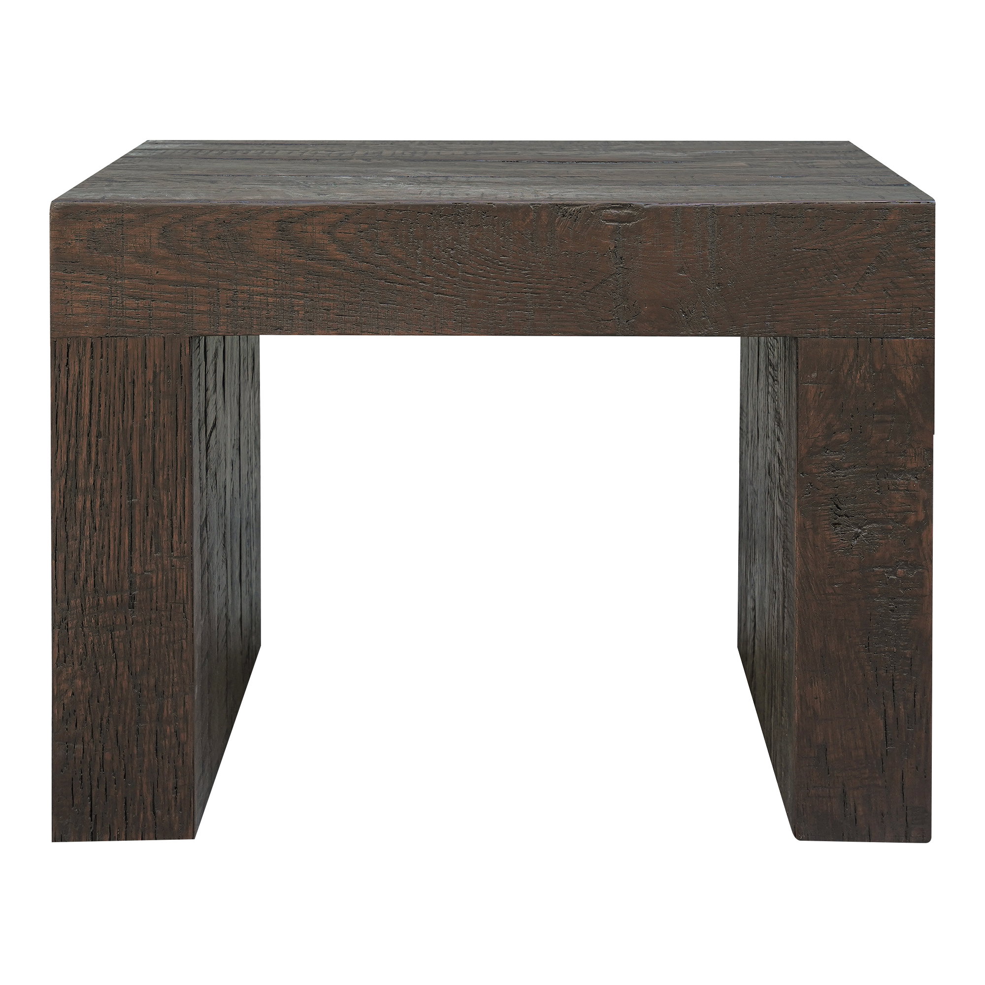Evander Dining Stool Rustic Brown, Counter & Bar Stool by Moe's Home, 24.5" width x 18.75" height x 15" depth View 1