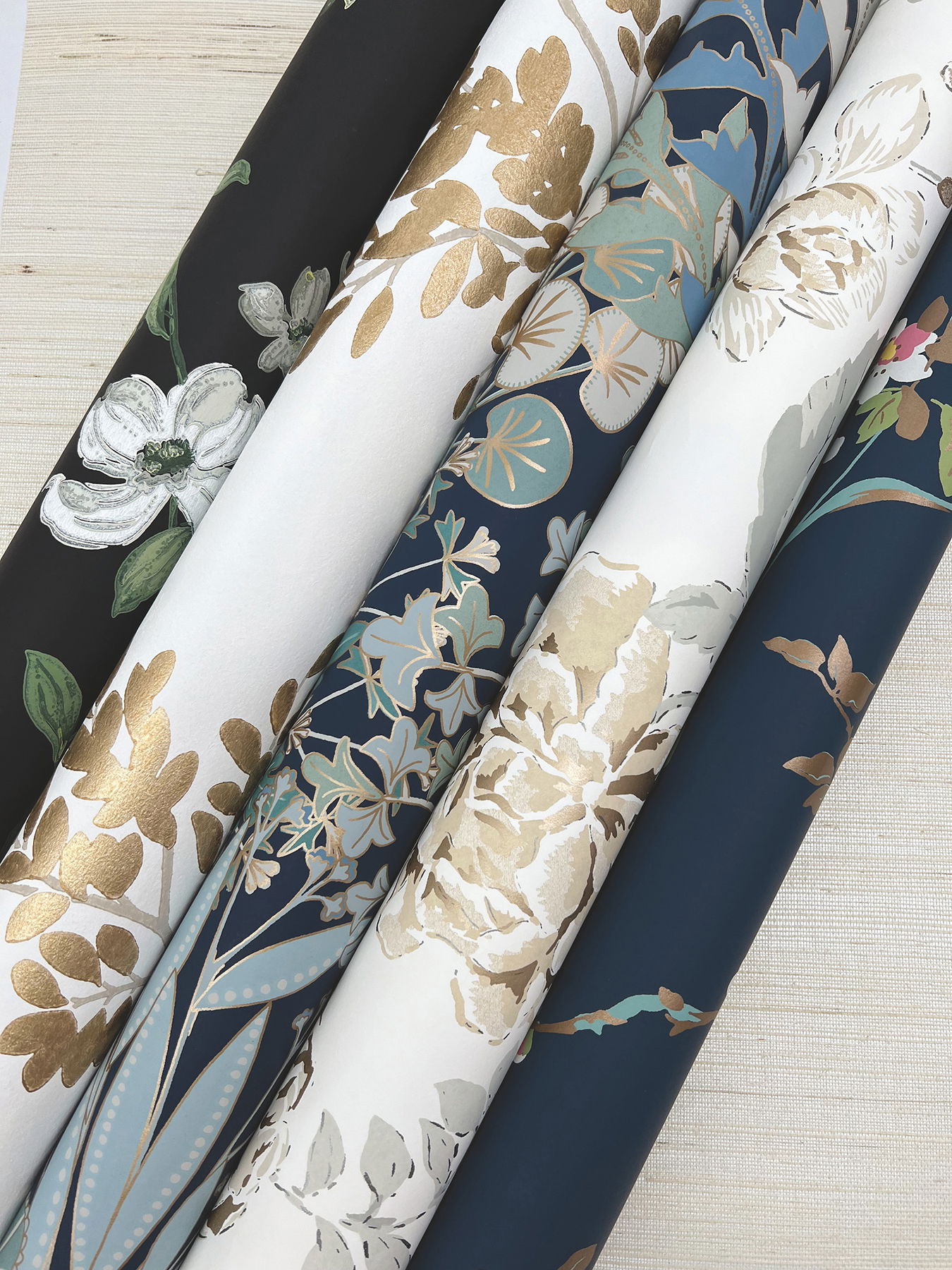 Teahouse Floral Neutral Wallpaper large image 