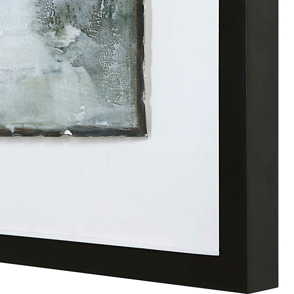 Lakeside Grande Framed Abstract Print, Art by Uttermost, 40" width x 60.25" height x 2.25" depth View 6