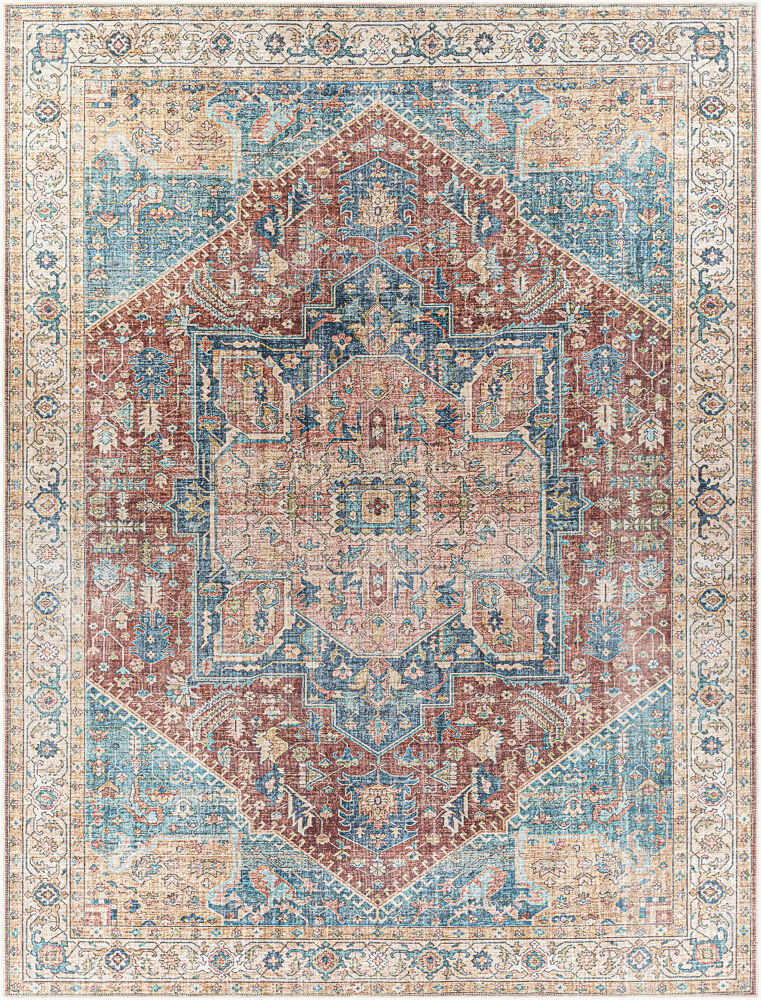 Amelie Machine Woven Rug, by Surya, 1'3.75" length x 1'3.75" width