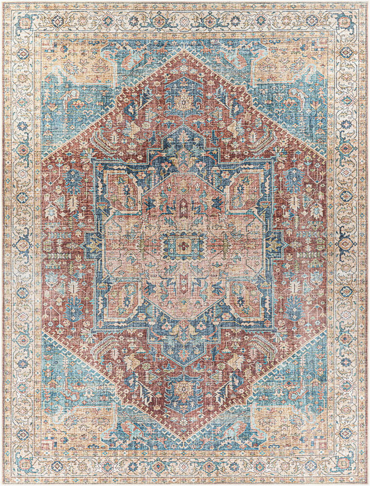 Amelie Machine Woven Rug, by Surya, 1'3.75" length x 1'3.75" width