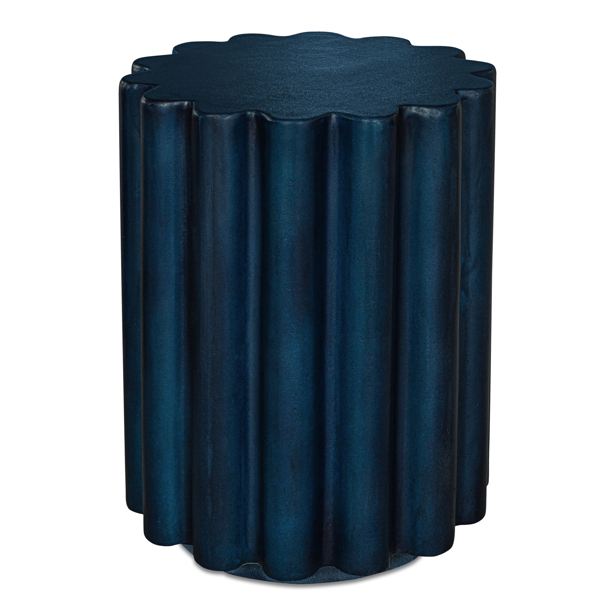Taffy Accent Table Navy Blue, Side & End Table by Moe's Home, 15" width x 18.5" height x 15" depth View 1