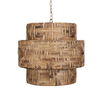Water Hyacinth 4 Light Woven Pendant, Ceiling Light by Uttermost, 24.25" width x 23" height x 24.25" diameter x 24.25" depth thumbnail 6