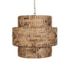 Water Hyacinth 4 Light Woven Pendant, Mini Light Pendant by Uttermost, 24.25" width x 23" height x 24.25" diameter x 24.25" depth thumbnail 6