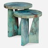 Nadette Blue Nesting Tables, S/2 thumbnail 0