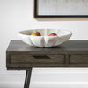 Petal Ivory Ricestone Bowl, Decorative Tray by Uttermost, 16.75" width x 4" height x 16.75" depth thumbnail 2