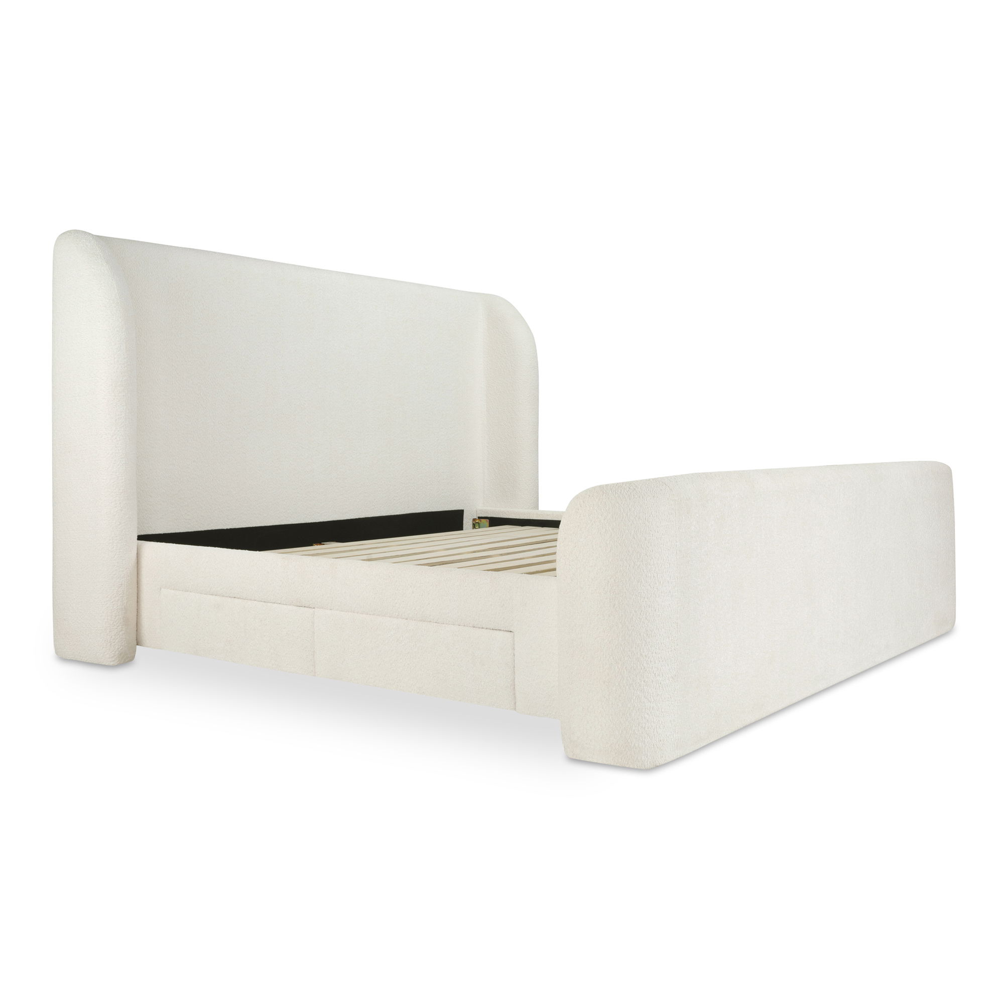 Sophia King Storage Bed Cream large image 