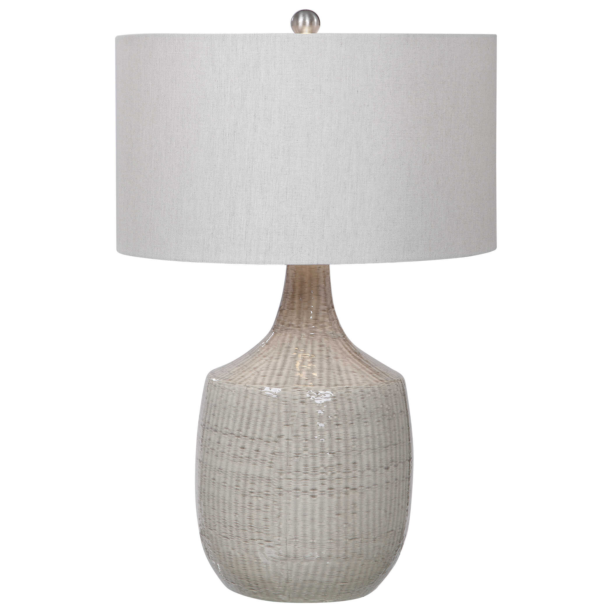 Felipe Gray Table Lamp, by Uttermost, 19" width x 29" height x 19" depth View 1