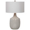 Felipe Gray Table Lamp, by Uttermost, 19" width x 29" height x 19" depth thumbnail 1