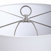 Cyprien Gray White Table Lamp, by Uttermost, 1'6" width x 2'4.25" height x 1'6" depth thumbnail 8