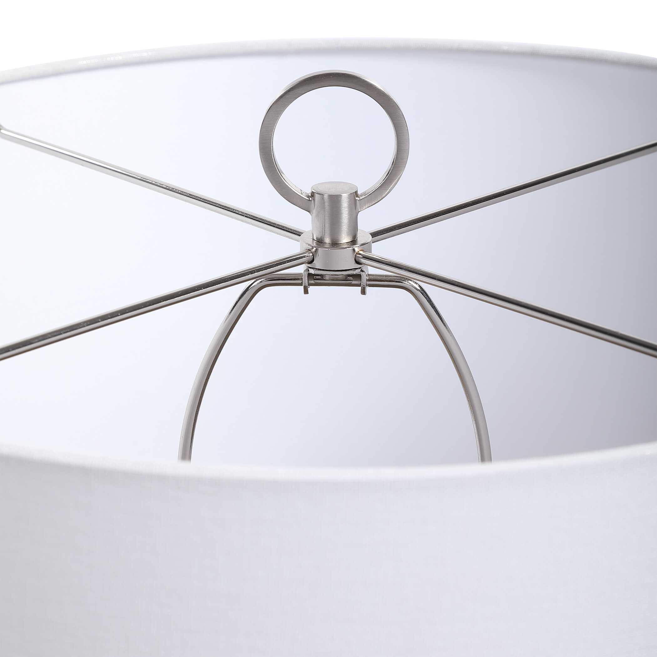 Cyprien Gray White Table Lamp large image 