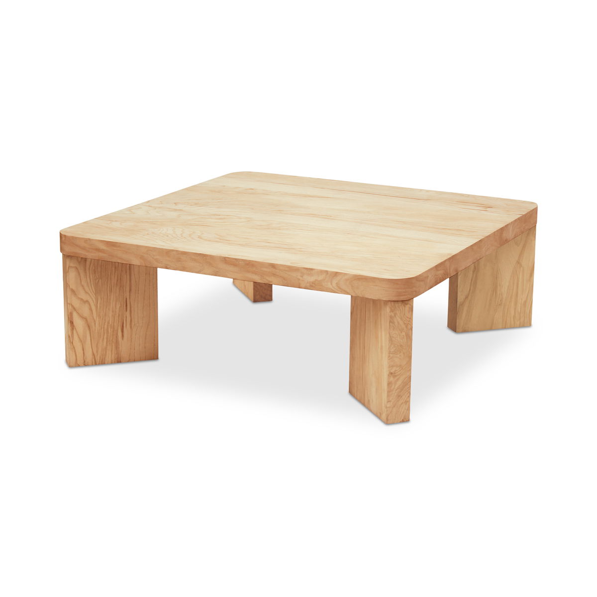 Oregon Square Coffee Table Blonde, by Moe's Home, 42" width x 15" height x 42" depth View 1