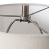 Parnell Industrial Buffet Lamp, Table Lamp by Uttermost, 9" width x 33.75" height x 9" depth thumbnail 9