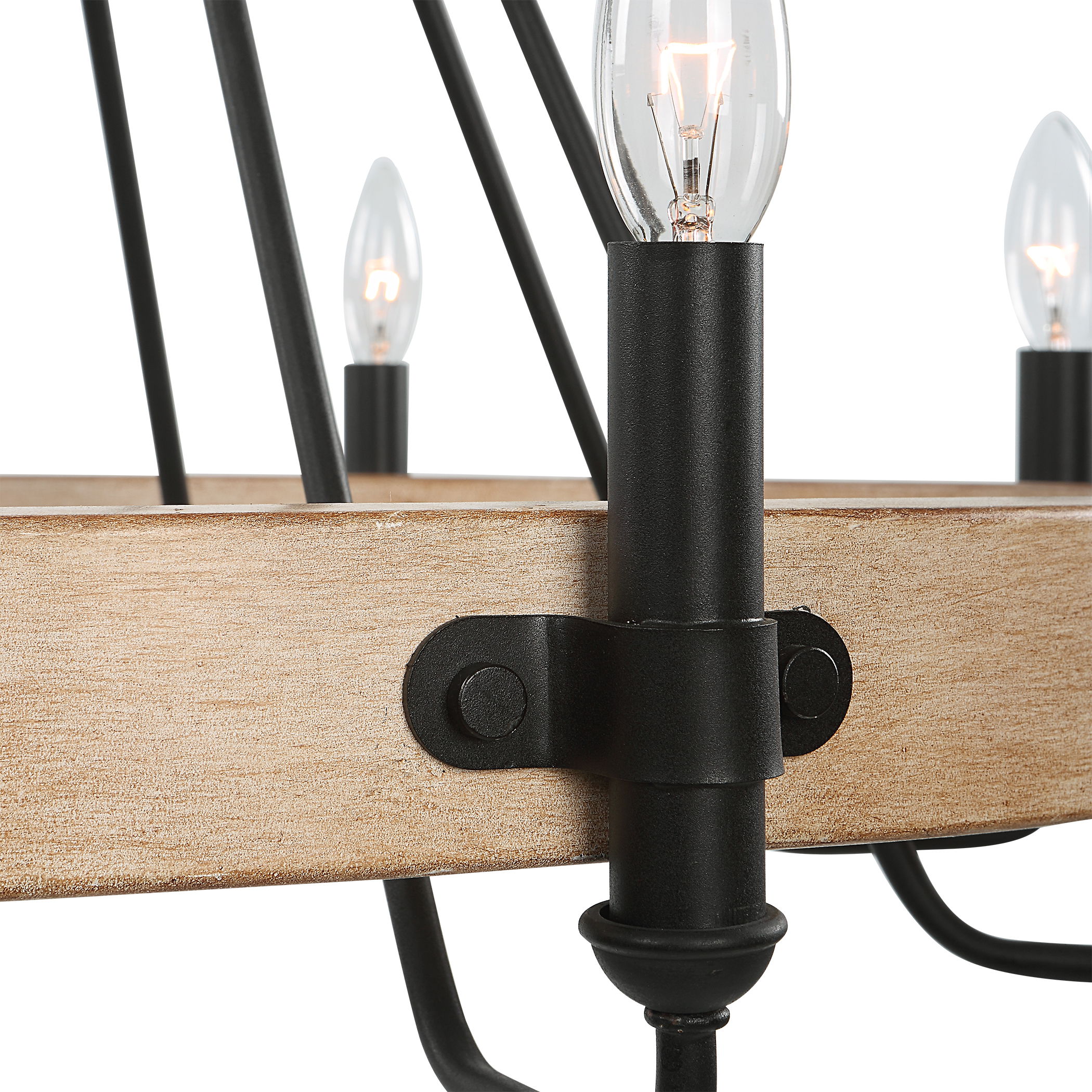 Deschutes 8 Light Farmhouse Chandelier large image 