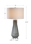 Anatoli Charcoal Gray Table Lamp, by Uttermost, 1'4" width x 2'6.75" height x 1'4" depth thumbnail 3