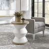 Spool Geometric Side Table, Furniture by Uttermost, 20" width x 23" height x 20" depth thumbnail 2