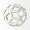 Geom  White Ceramic Geometric  Object, Decorative Object by Mercana, 7.09" length x 7.09" width x 7.09" height thumbnail 4
