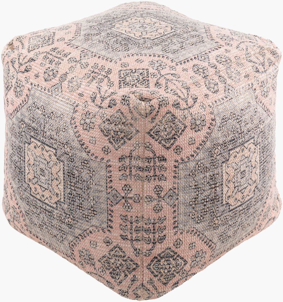 Samsun Pouf, Ottoman by Surya, 18" width x 18" height