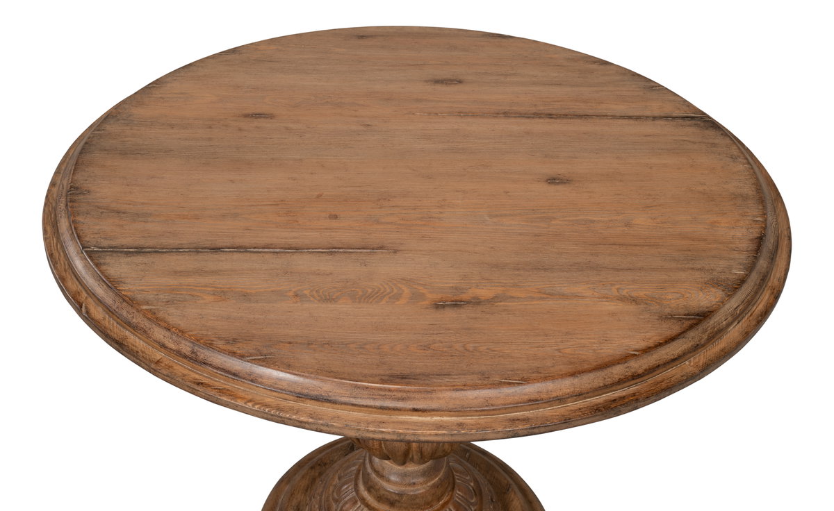 Renaissance Pedestal Dining Table 40top, by Sarreid, 3'4" length x 3'4" width x 2'6" height View 10