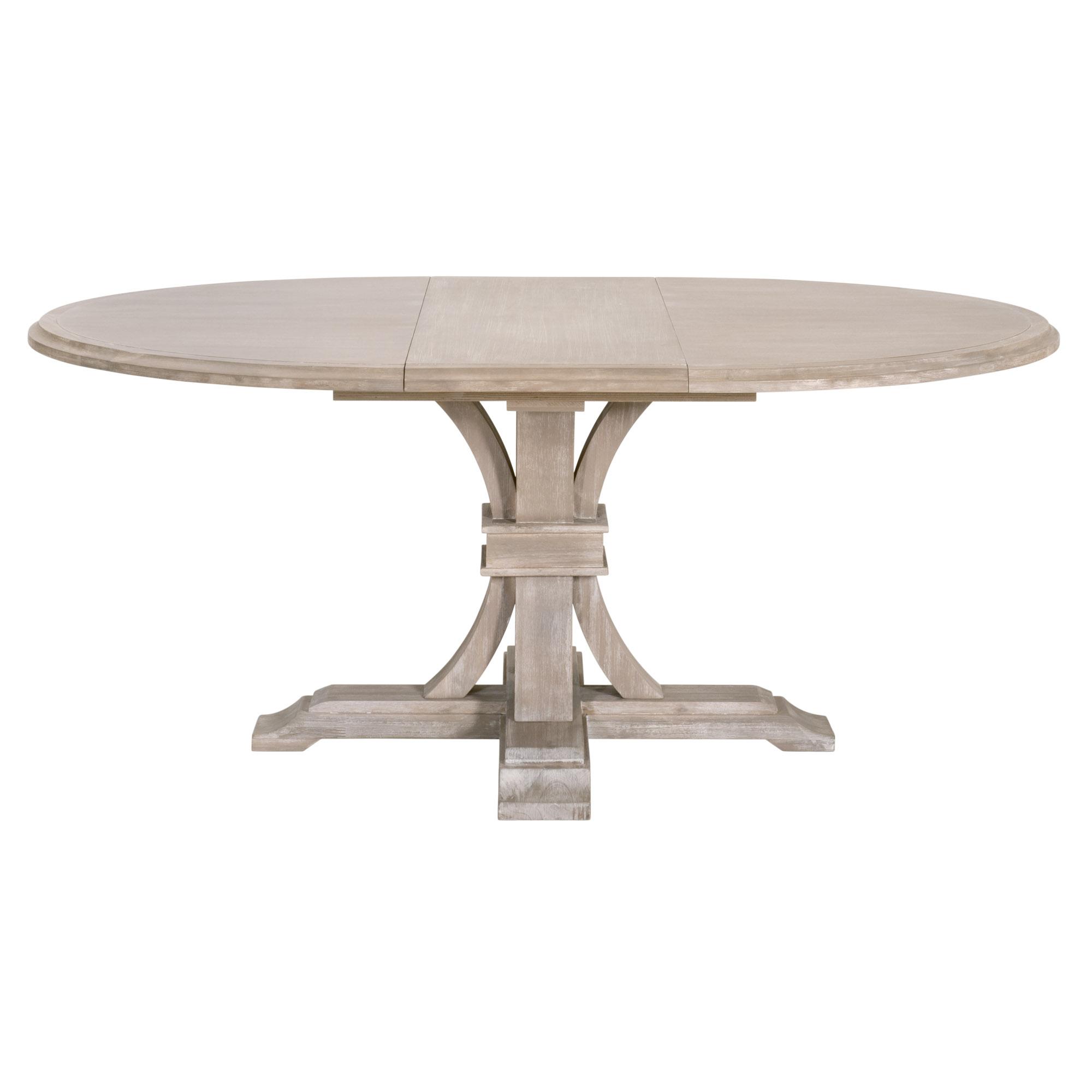 Devon 54' Round Extension Dining Table, by Essentials for Living, 54" width x 30" height x 54" depth View 1
