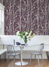 Bambou Toile Burgundy Wallpaper thumbnail 1