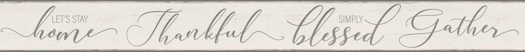 Let's Stay Home Cream & Grey Border large image 