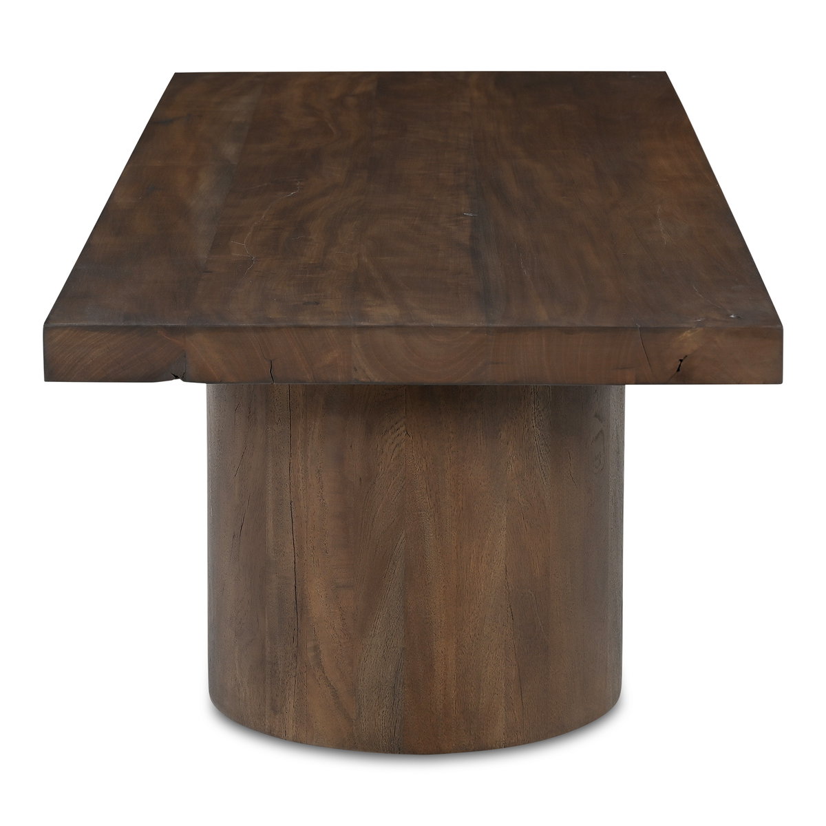 Hadley Coffee Table Warm Brown, by Moe's Home, 60" width x 16" height x 24" depth View 3