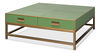 Gideon Shagreen Sq.Coffee Tbl,Watercress, Coffee Table by Sarreid, 48" length x 48" width x 17" height thumbnail 1
