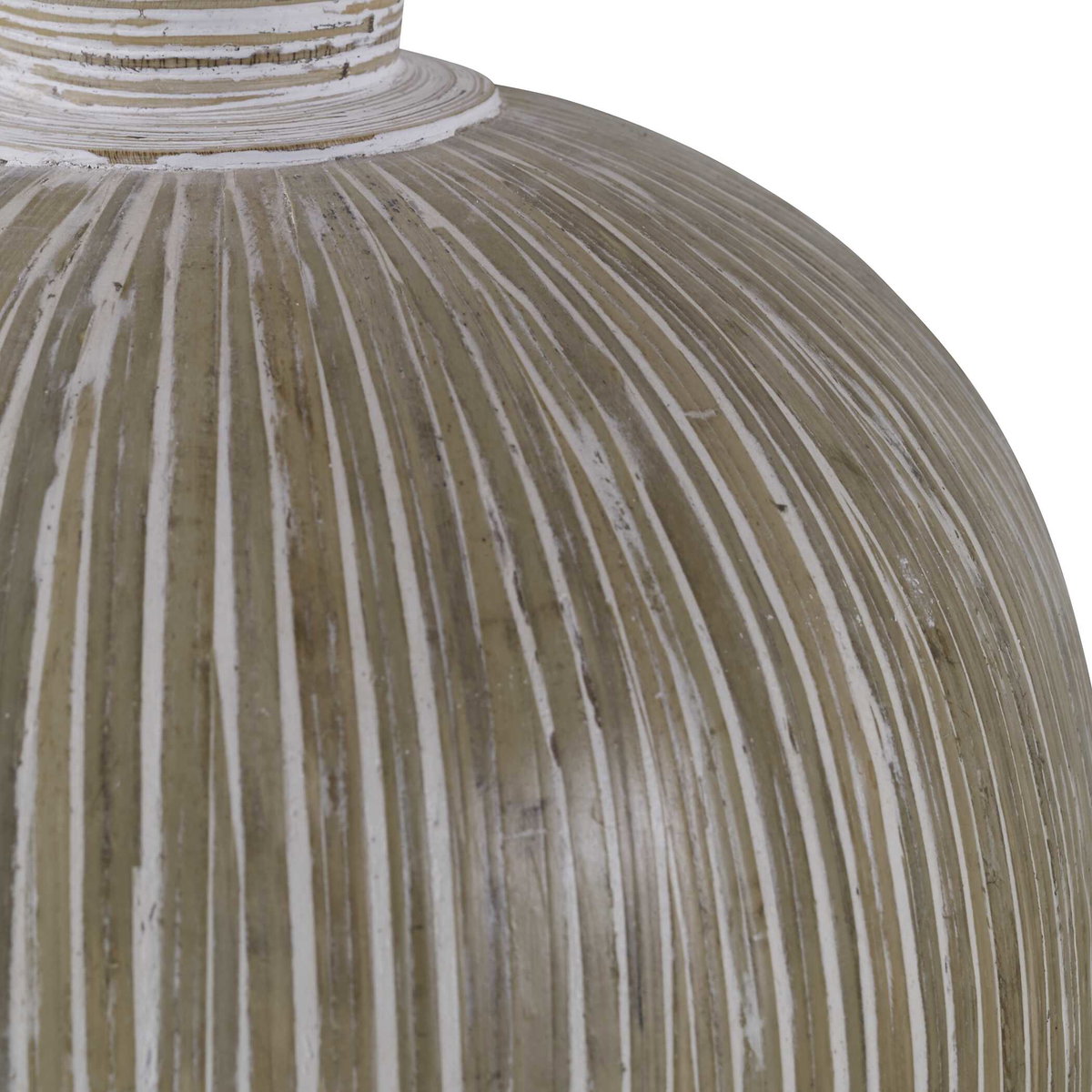Islander White Washed Vases Set/2, by Uttermost, 10.8" width x 16" height x 10.8" depth View 4