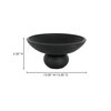 Asha Decorative Bowl Black Terracotta, by Moe's Home, 13" width x 6.5" height x 13" depth thumbnail 6