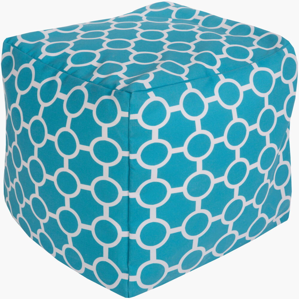 Rain Pouf, Ottoman by Surya, 18" width x 18" height