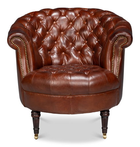 Bastian Armchair, Newark Brown Leather