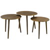 Kasai Gold Coffee Tables Set/3, by Uttermost, 18" width x 16.5" height x 18" depth thumbnail 1