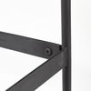 Glenn III 56L x 14W Dark Brown Wood with Black Iron Frame, 4 Drawer Console Table, by Mercana, 55.5" length x 14.5" width x 30" height thumbnail 13