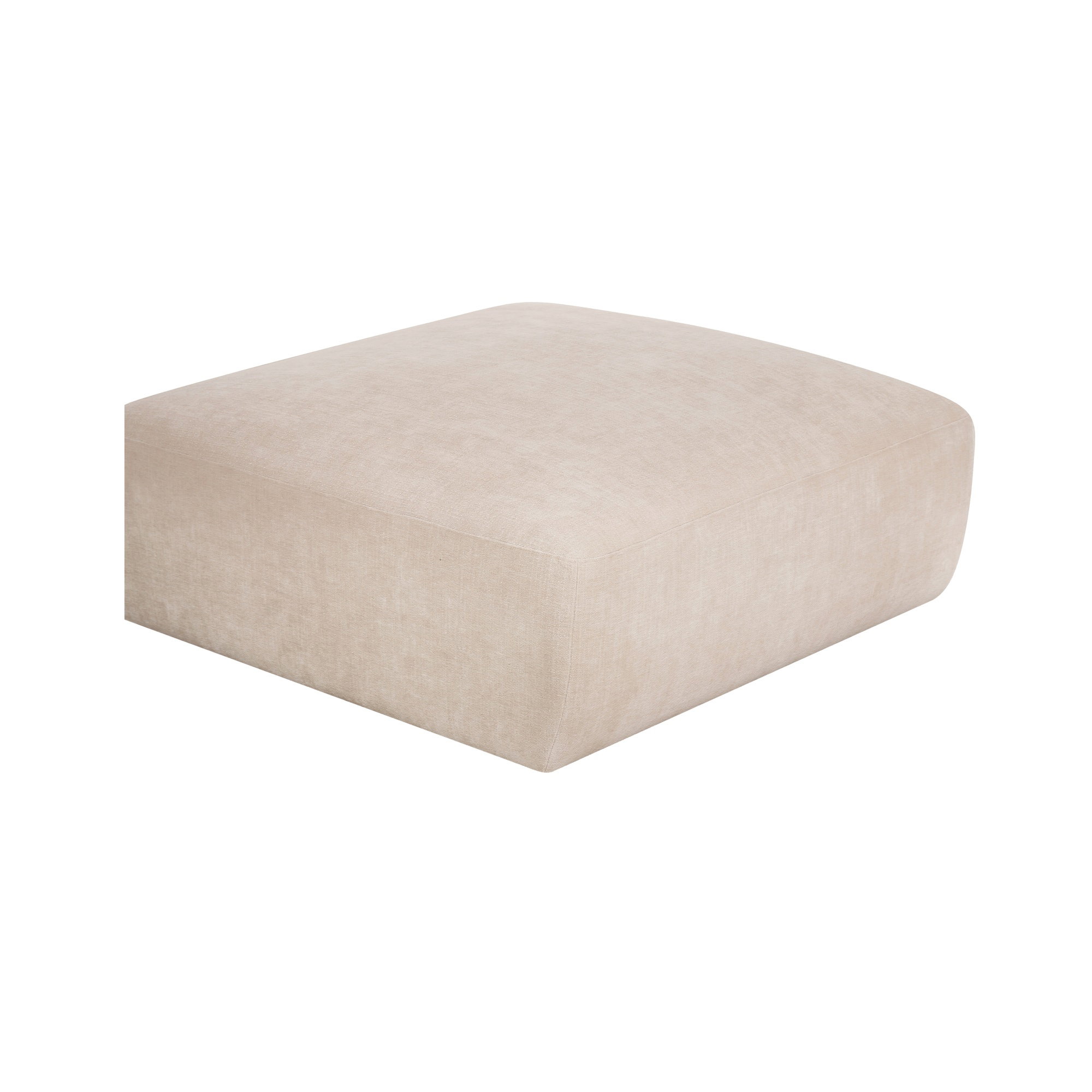 Matina Ottoman Oatmeal, by Moe's Home, 40.9" width x 17.3" height x 40.9" depth View 3
