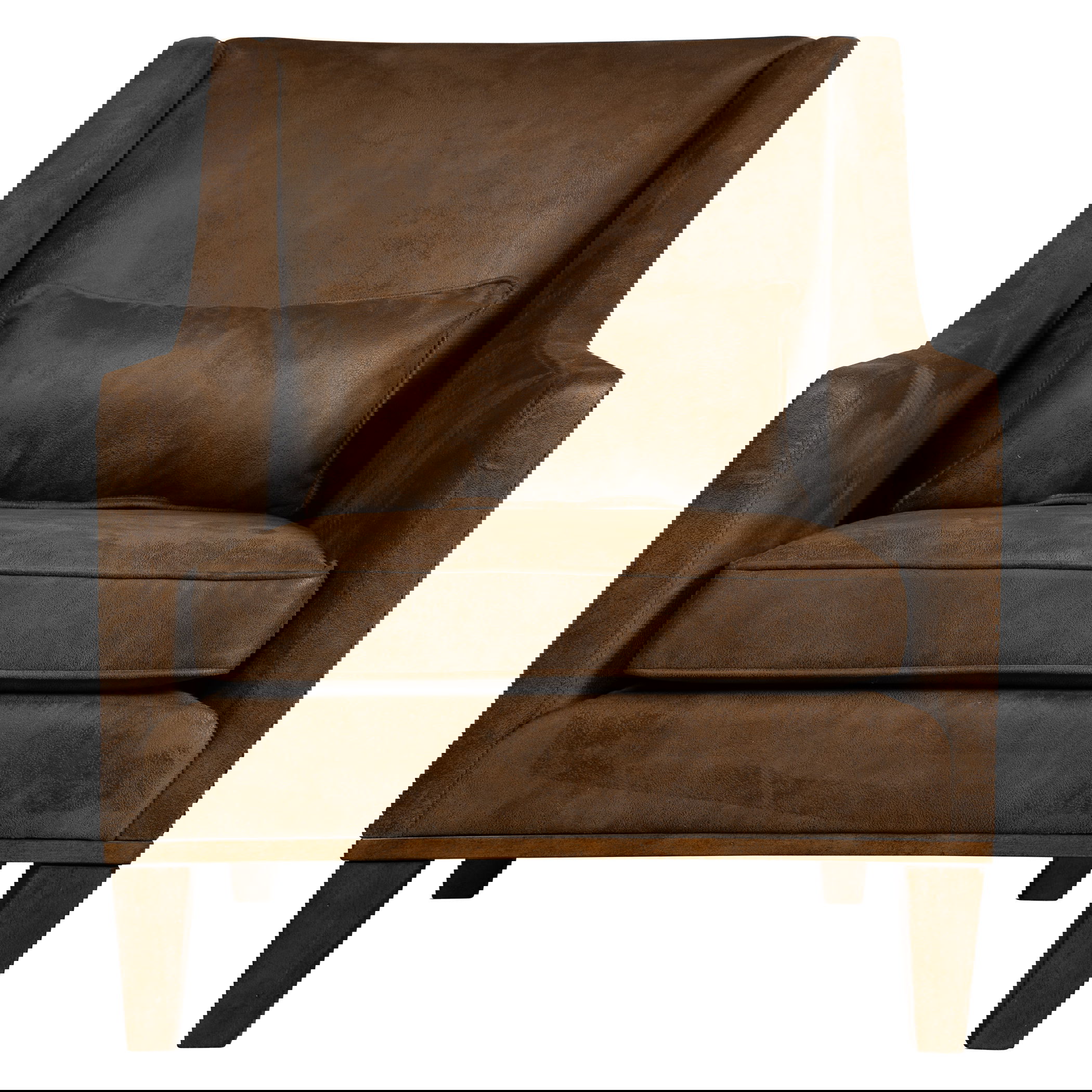 Clay Leather Armchair, Furniture by Uttermost, 32.5" width x 37" height x 35" depth View 1