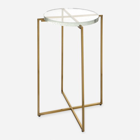 Star-crossed Glass Accent Table