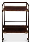 Trolley Side Table, by Sarreid, 1'2" length x 1'6" width x 2'1" height thumbnail 2