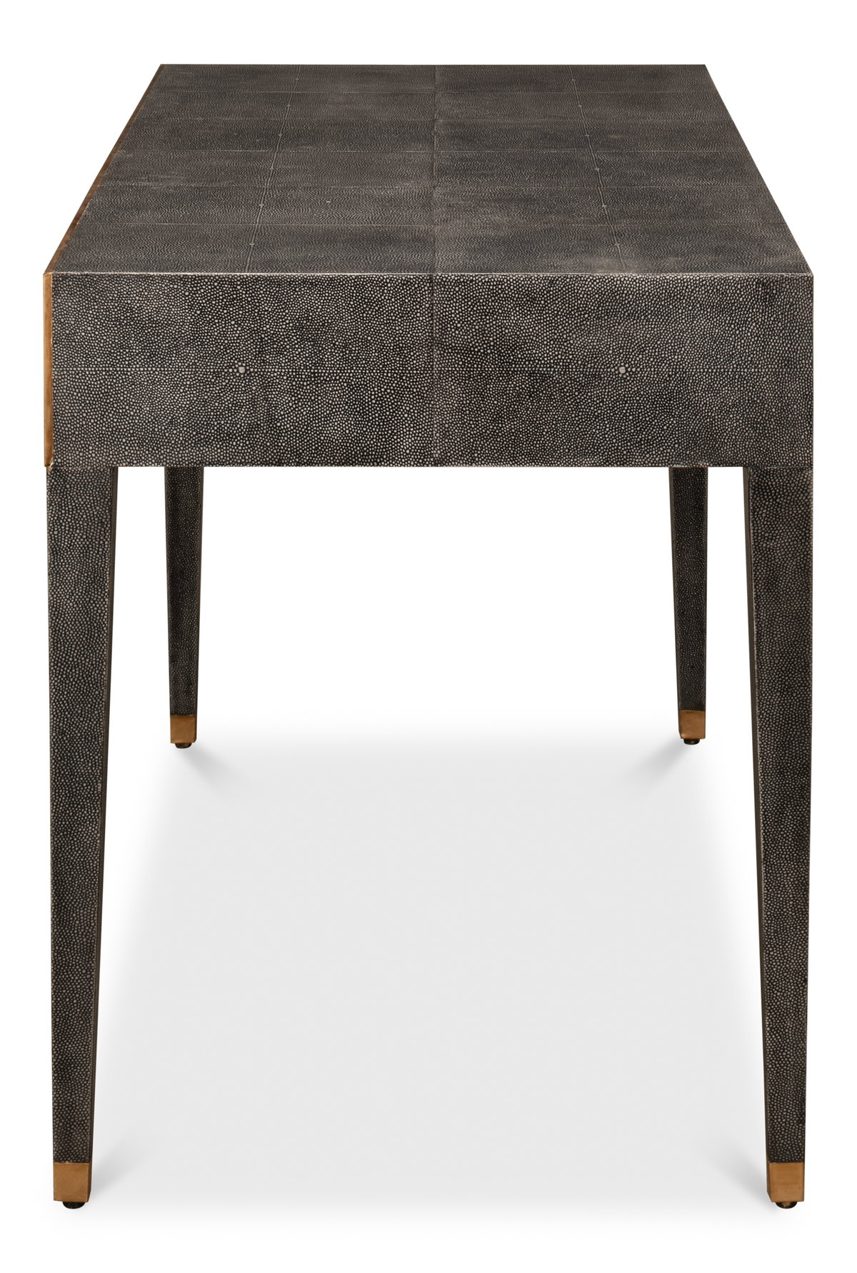 Gabriella Shagreen Desk/Table Ant.Grey, by Sarreid, 2' length x 4' width x 2'6" height View 4
