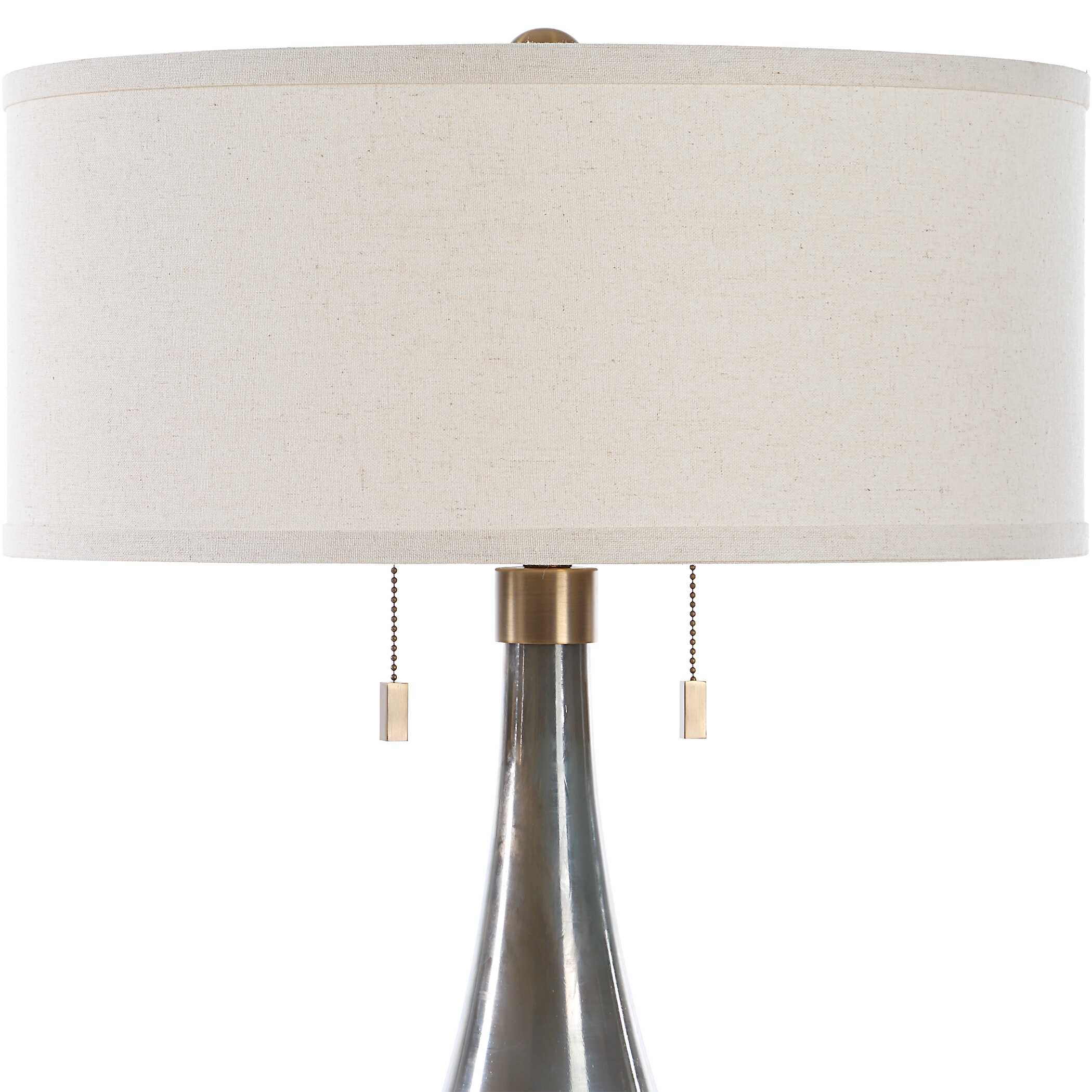 Cardoni Smoke Table Lamp, by Uttermost, 18" width x 32.25" height x 18" depth View 6